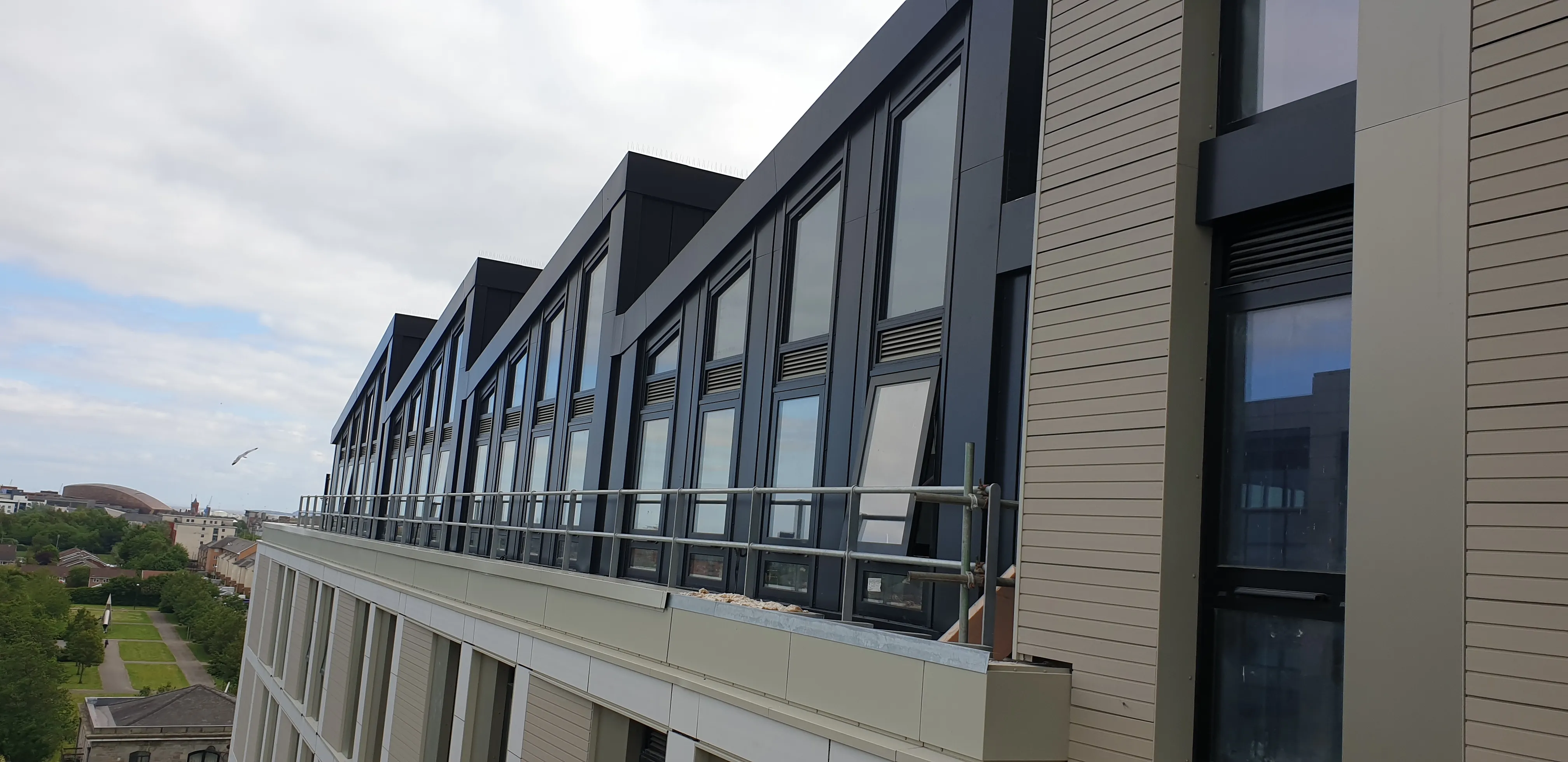 On-site installation team at work.