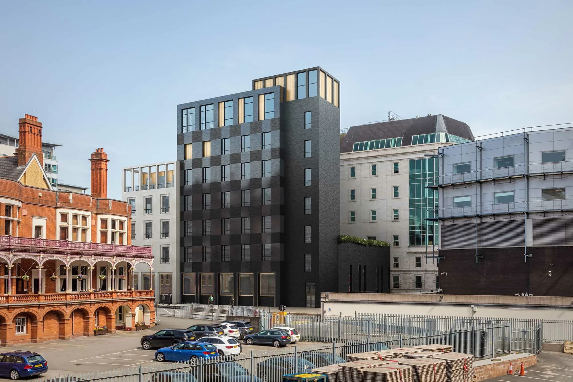 External envelope project imagery at the stadium.